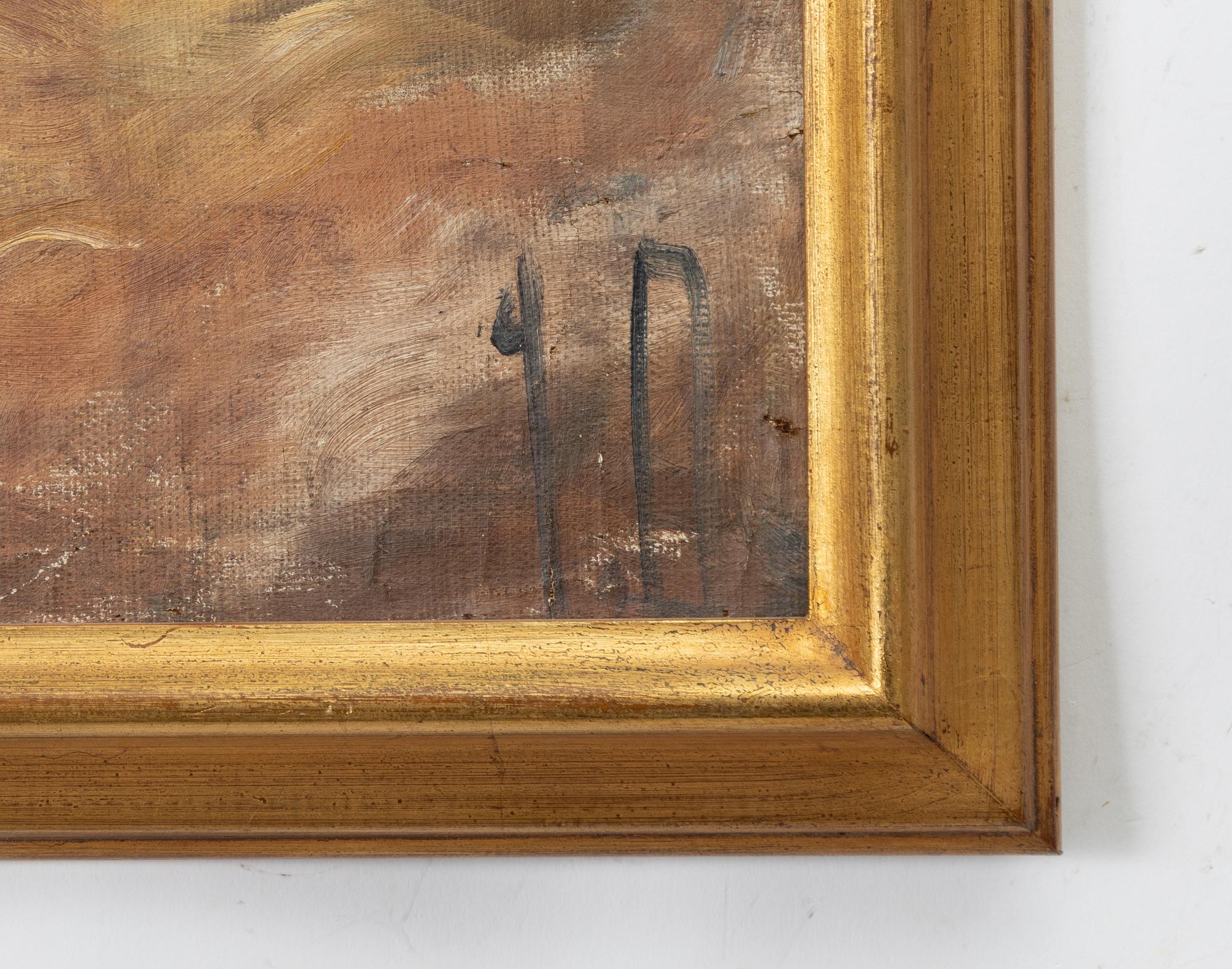 Siri Derkert, Still life with candlestick and pot.