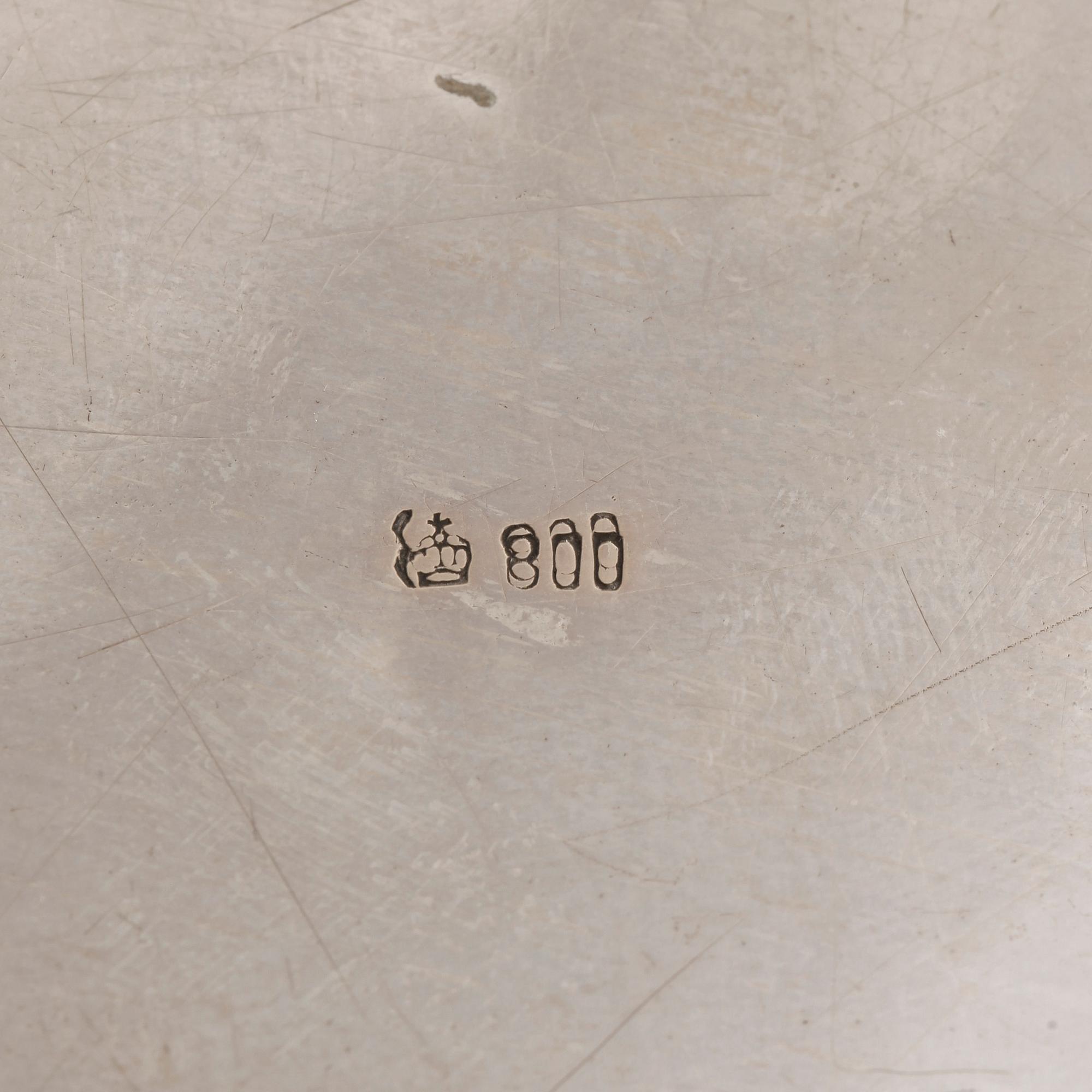 KAFFESERVIS, 3+1 delar, silver, K. Anderson, Stockholm 1918-23. Tot ca 710 gram.