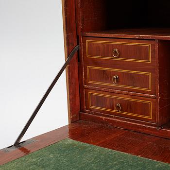 A presumably Dutch Louis XVI parquetry secretaire, late 18th century.