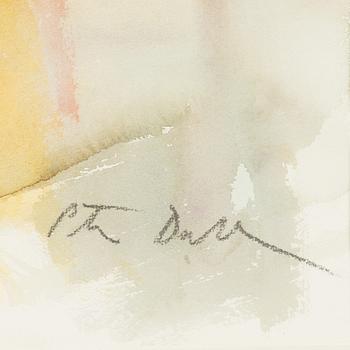 Peter Dahl, watercolour, signed Peter Dahl.