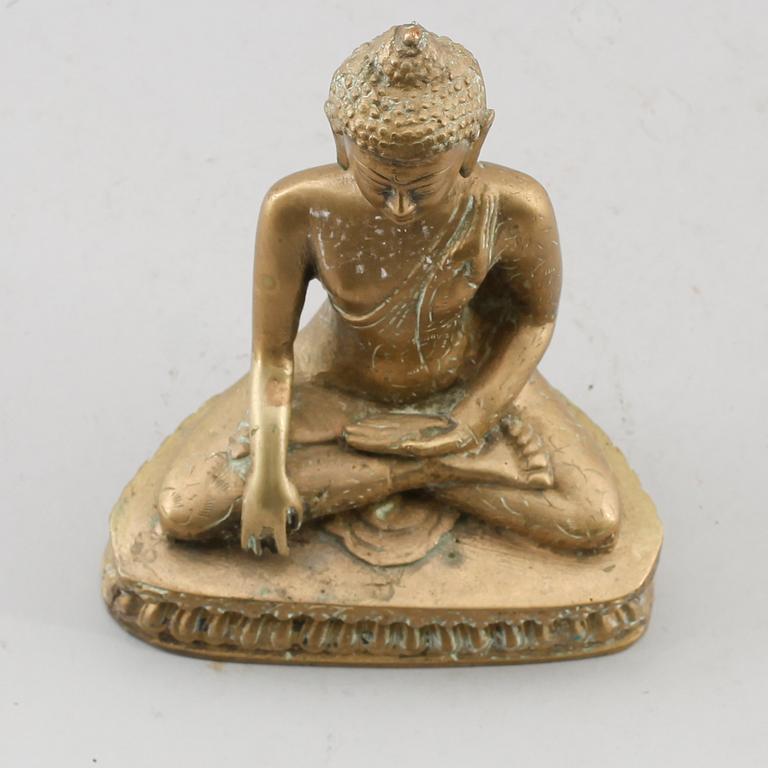 FIGUR, mässing, ostindisk.