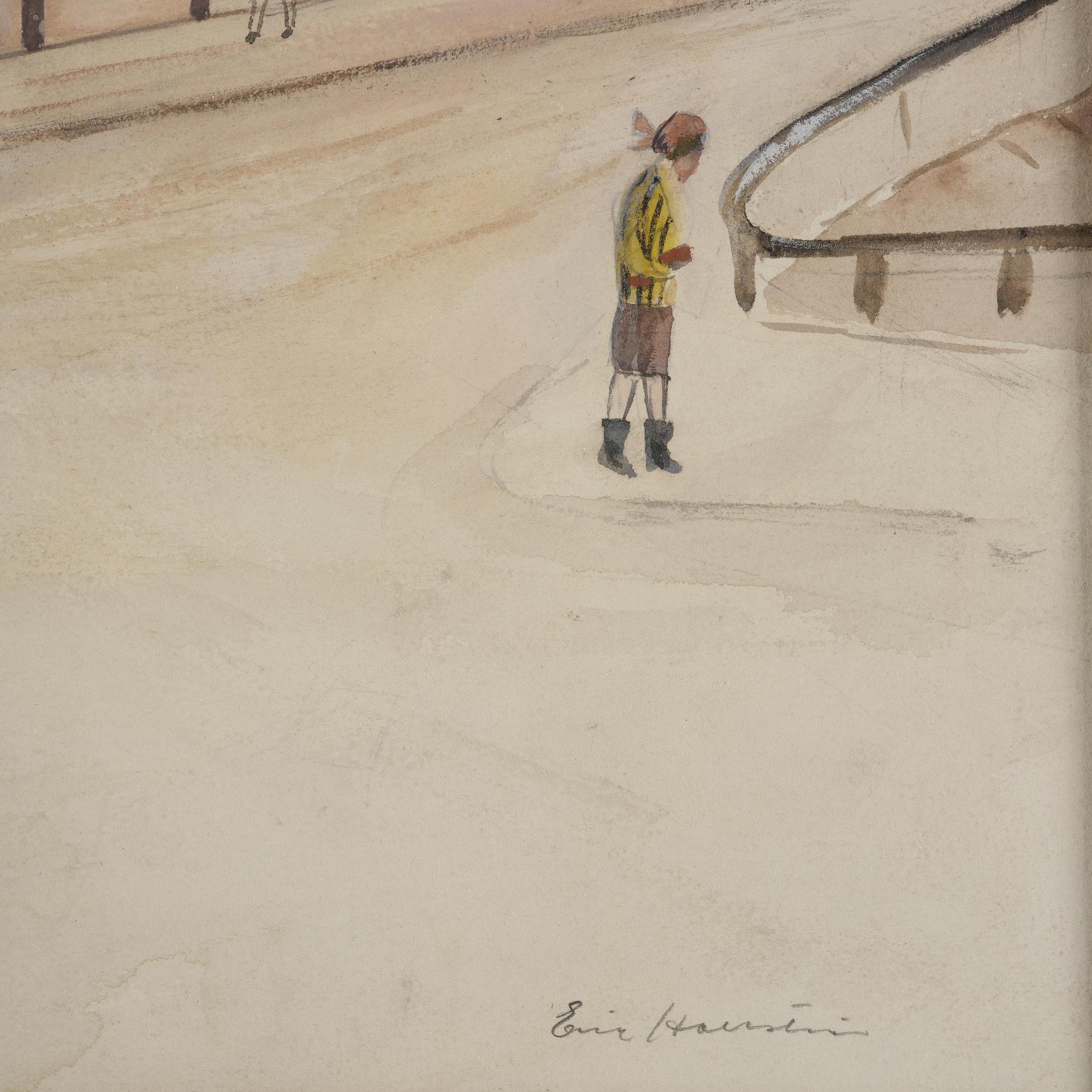 Eric Hallström, View of Skeppsholmen.