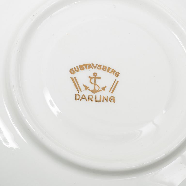 Wilhelm Kåge, kaffeserviser, porslin, olika modeller, 30 delar totalt, Gustavsberg, 1920-30-tal.