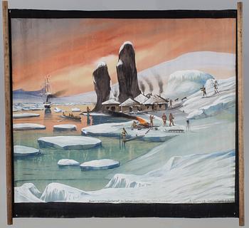 Unknown artist, gouache on paper early 20th century. Signed A Gorksch Shöneberg b. Berlin.