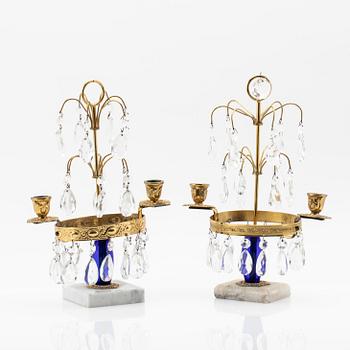 Table lamps, a pair 20th century.