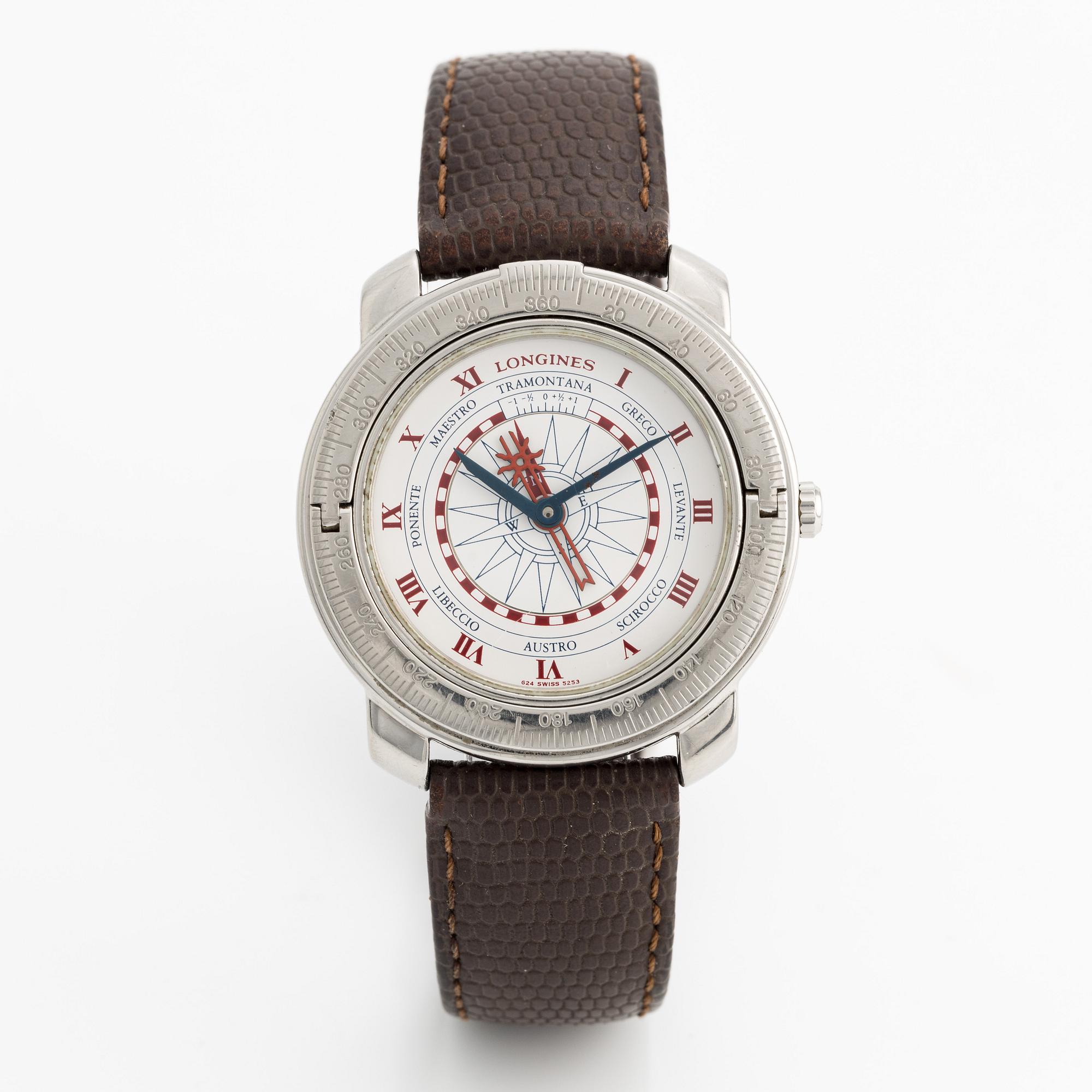 Longines, Christobal C, wristwatch, 39 mm.