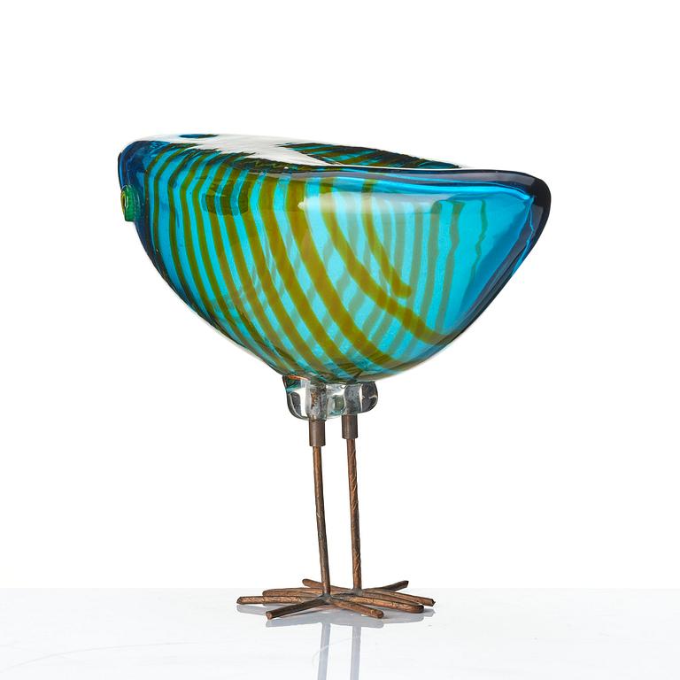 Alessandro Pianon, a "Pulcino" glass sculpture of a bird, Vistosi, Italy, 1960s.