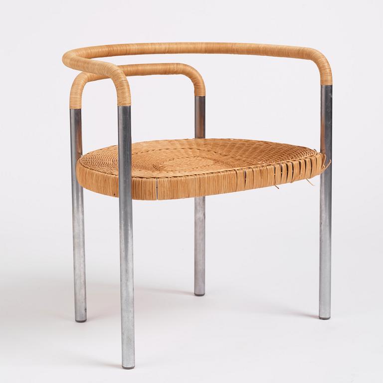 Poul Kjaerholm, karmstol "PK-12", edition E Kold Christensen, Danmark tidigt 1960-tal.