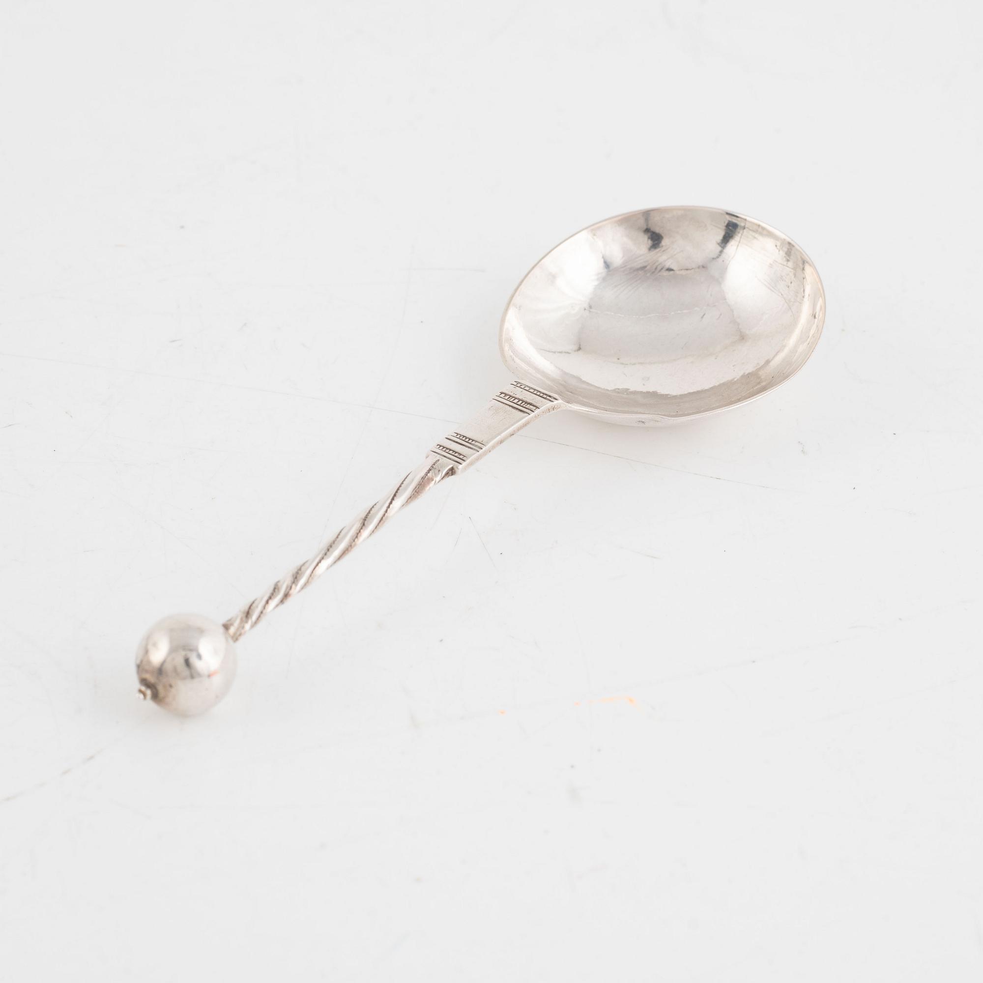 Spoon, silver, likely Norway 18th/19th Century.
