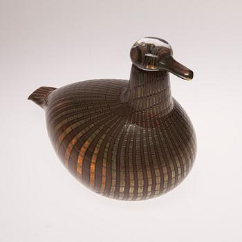 FIGURIN, glas, signerad och numrerad, Oiva Toikka Nuutajärvi Notsjö, 542/1000.