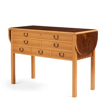 Josef Frank, a burled wood top sideboard, Svenskt Tenn Sweden, probably 1940s-1950s.