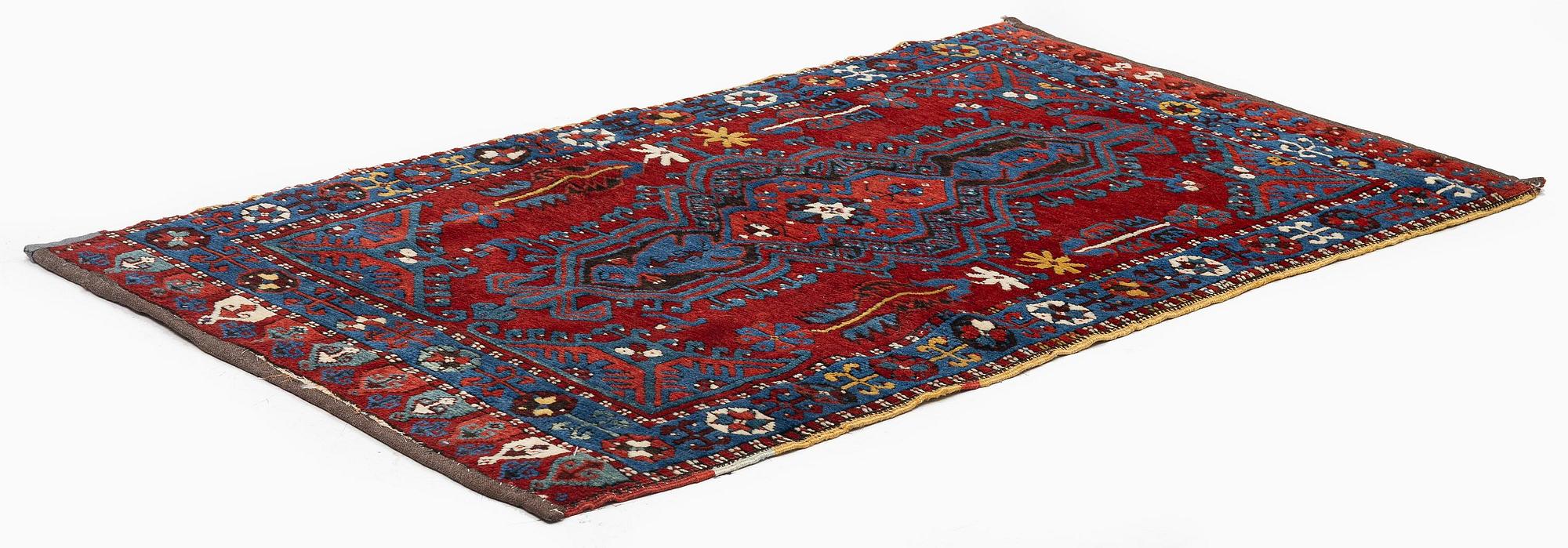 An antique Sivas Yastick rug, central Anatolia, c. 125 x 104 cm.
