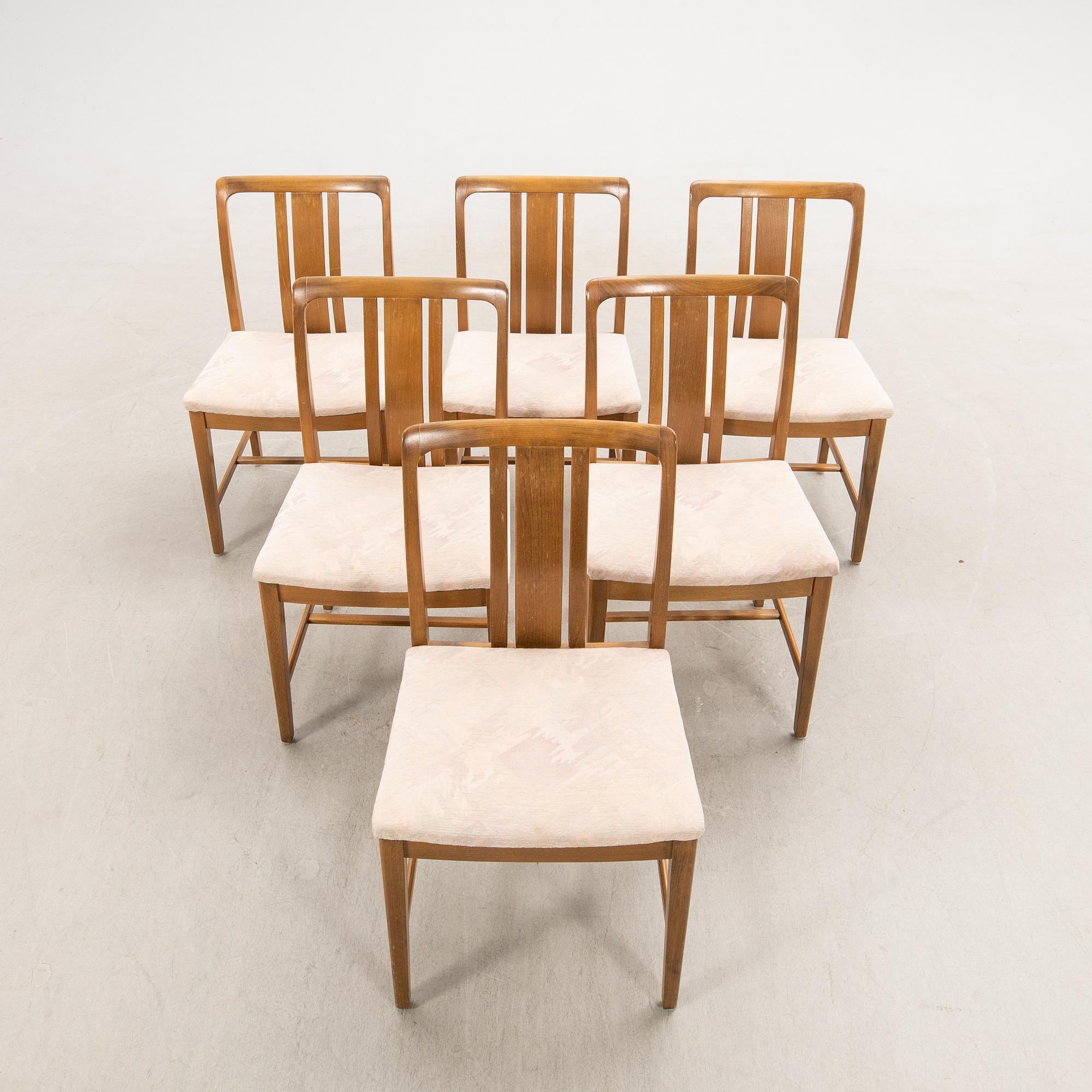 Stolar 6 st Lammhult 1960/70-tal.