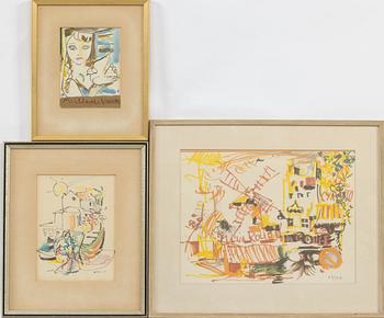 Ludwig Klimek, Drawings, 3 pcs.