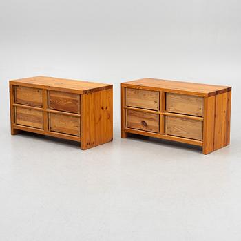 Sven Larsson Möbelshop, a pair of chest of drawers, 1960's/70's.