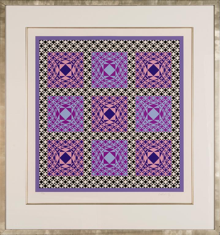 VICTOR VASARELY, serigrafi, signerad, numrerad 227/250.