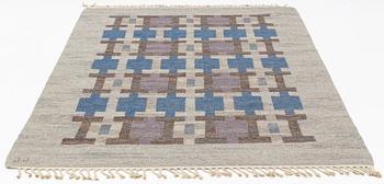 Judith Johansson, matta, "Gång", rölakan, ca 245 x 166 cm, signerad JJ.