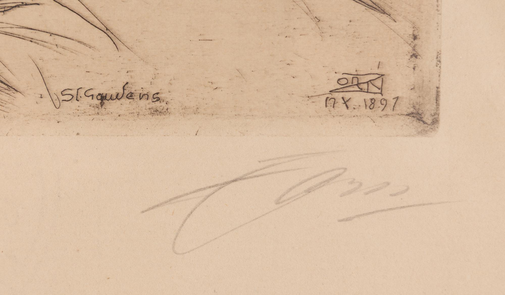 Anders Zorn, "August Saint Gaudens II".