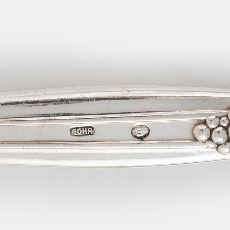 Bestick, 4 delar, silver, Danmark, bl a Cohr, 1920-60-tal.