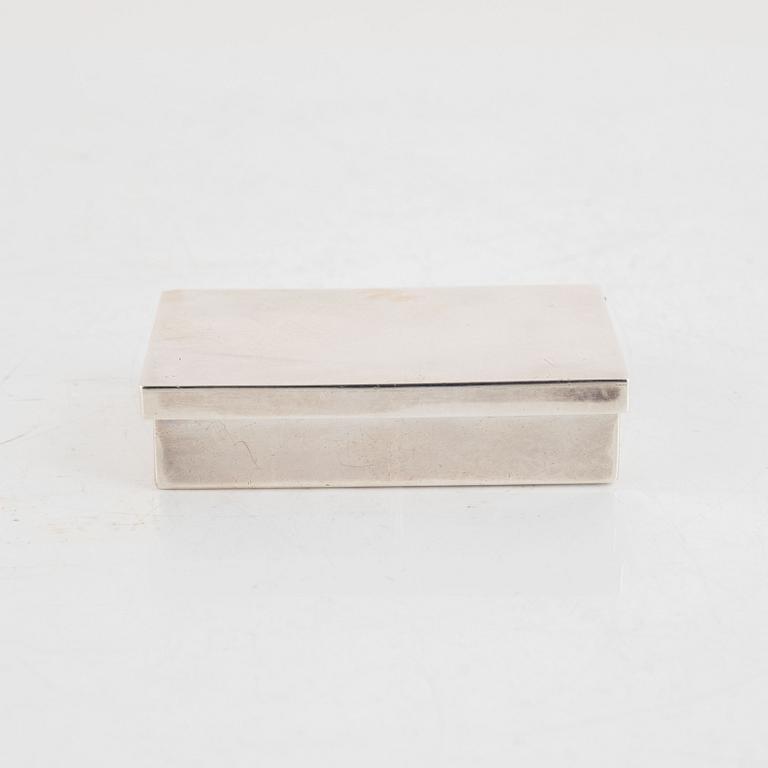 Bengt Liljedahl, a Swedish silver box, Stockholm 1976.