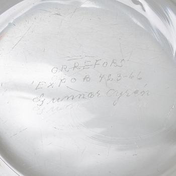 GUNNAR CYRÉN, skål, glas, Orrefors Expo.
