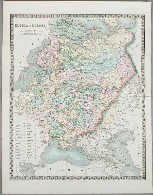 KARTOR, 4 st, Ryssland 1830-1860-tal.