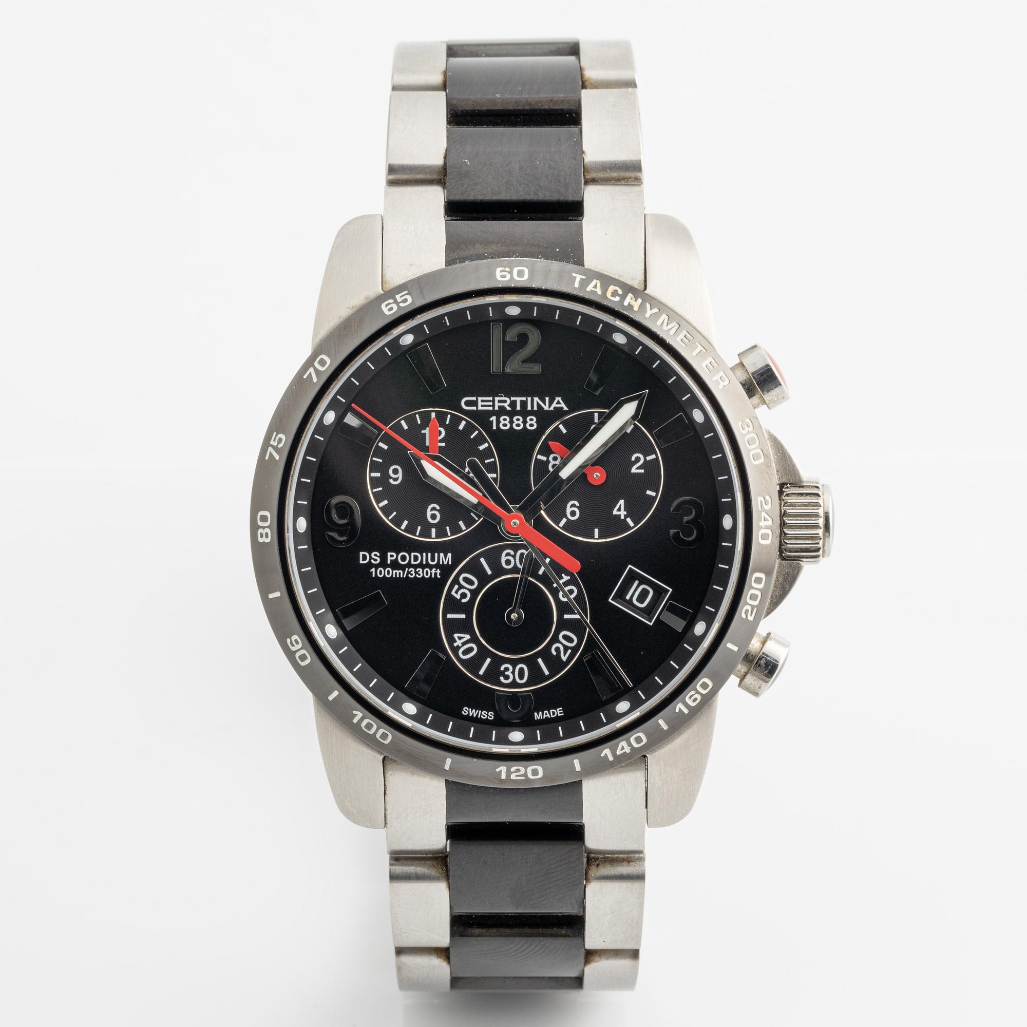 Certina, DS Podium, wristwatch, chronograph, 42 mm.