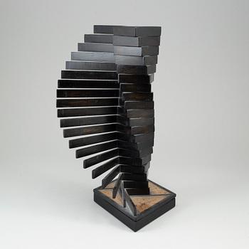 LARS KLEEN, a painted wood sculpture, signed and dated -91.