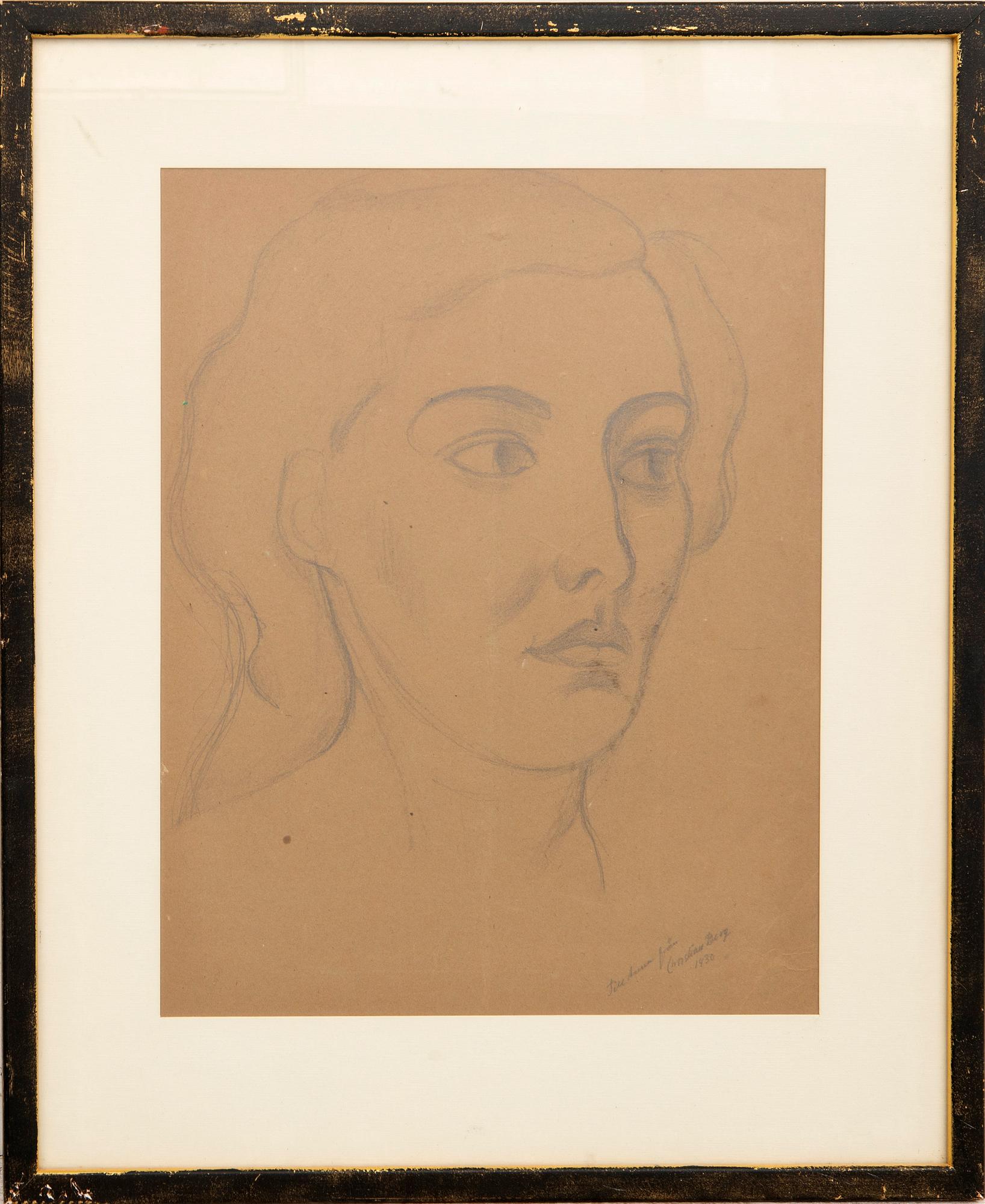 Christian Berg, Modellstudie.