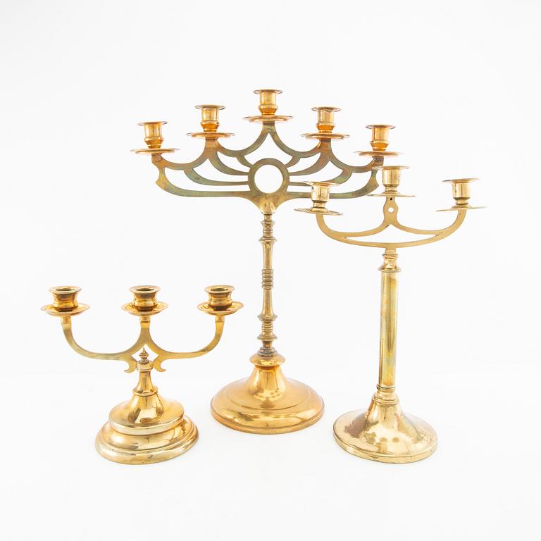 candelabras 3 pcs first half of the 20th century.
