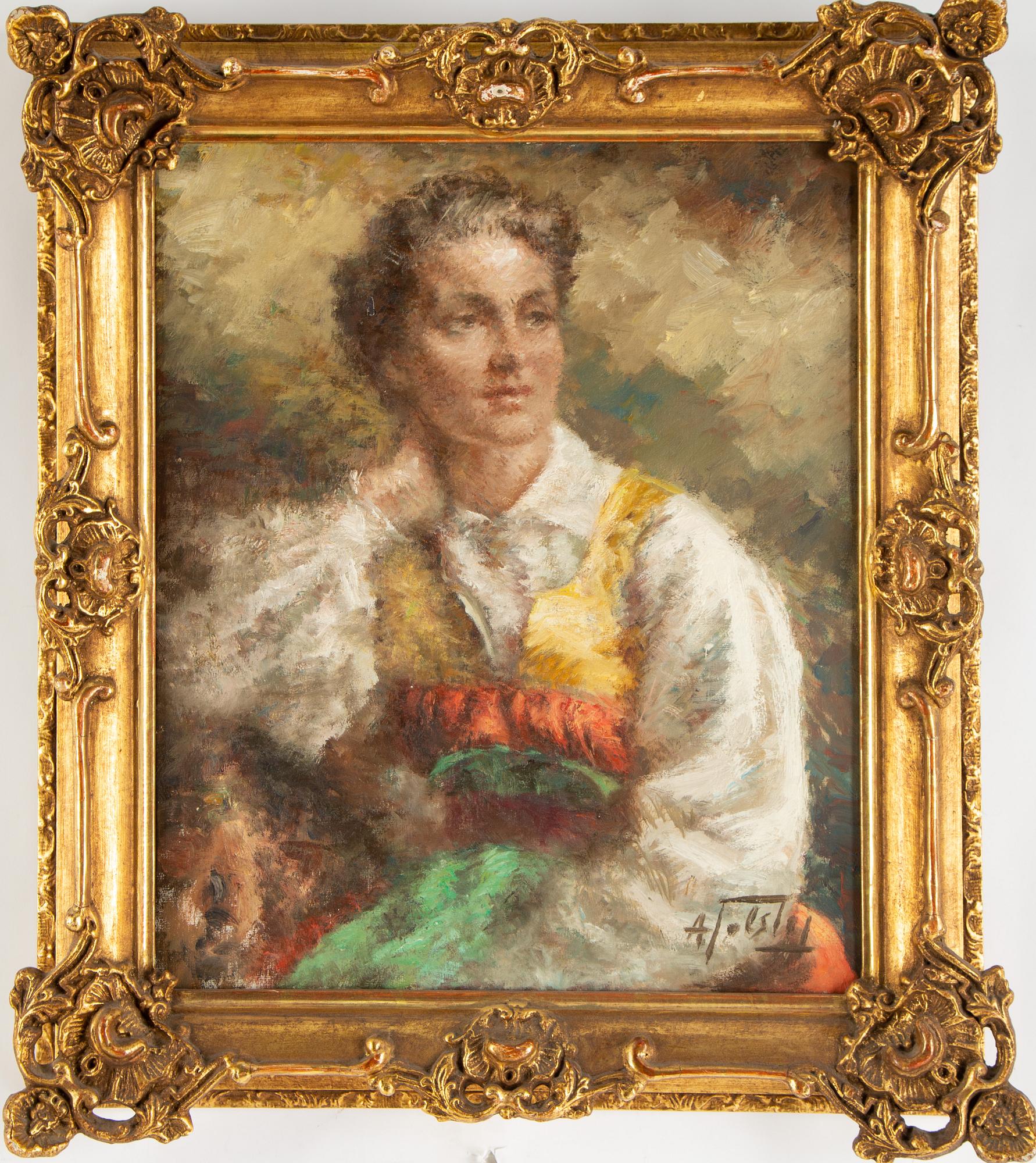 Alexander Tolstoy, oil on canvas, signed.