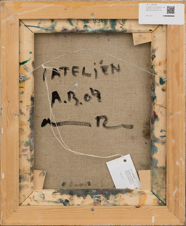 ANDREAS BLOMQUIST, oil on canvas signed and dated.
