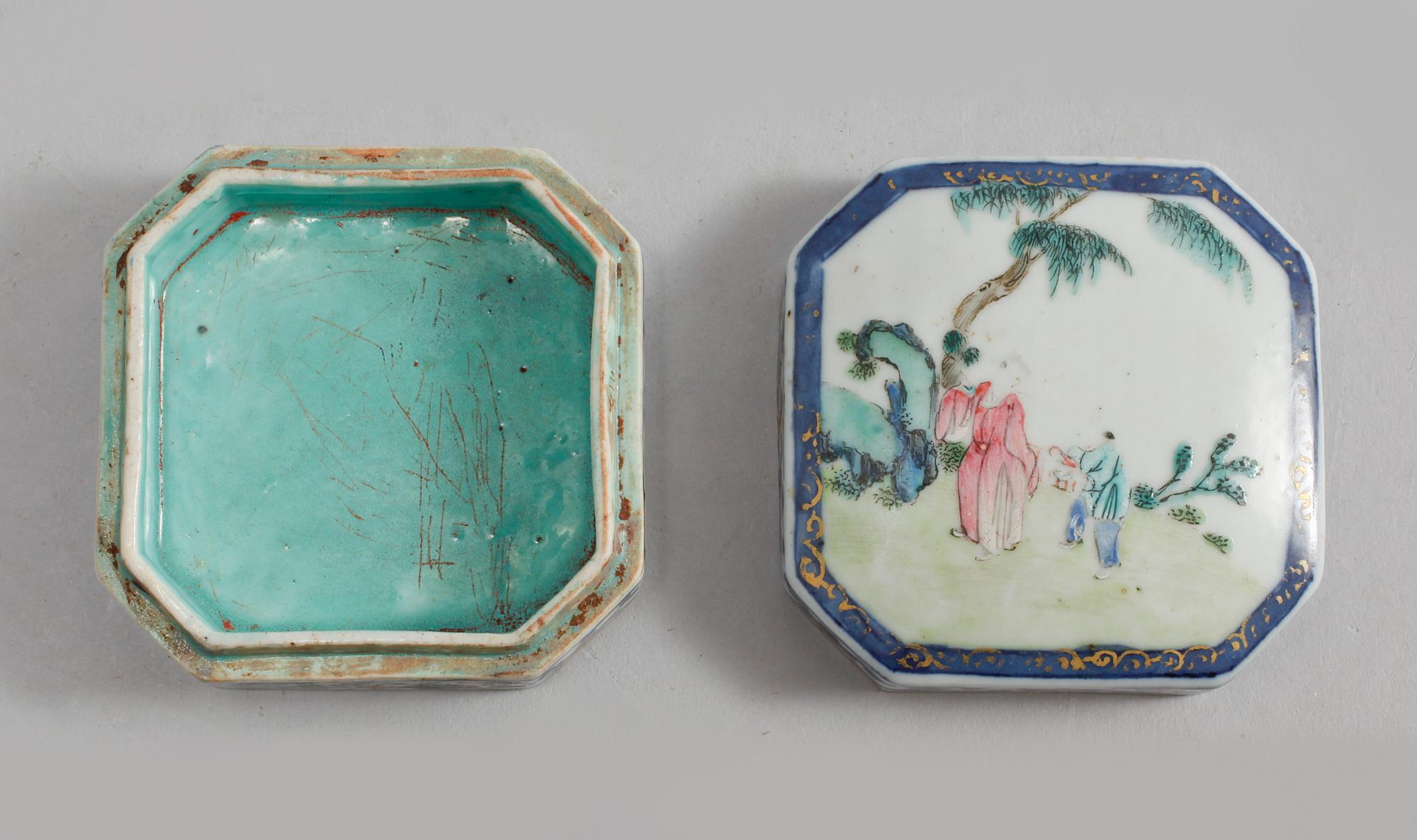 DOSA/SIGILLASK, porslin, Kina, 1800/1900-tal.