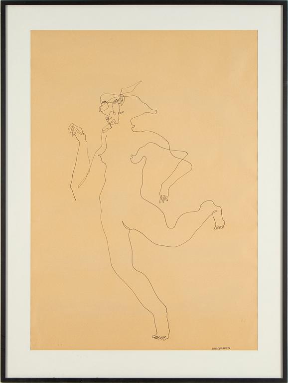 JESPER WALDERSTEN, indian ink on paper, signed Waldersten.