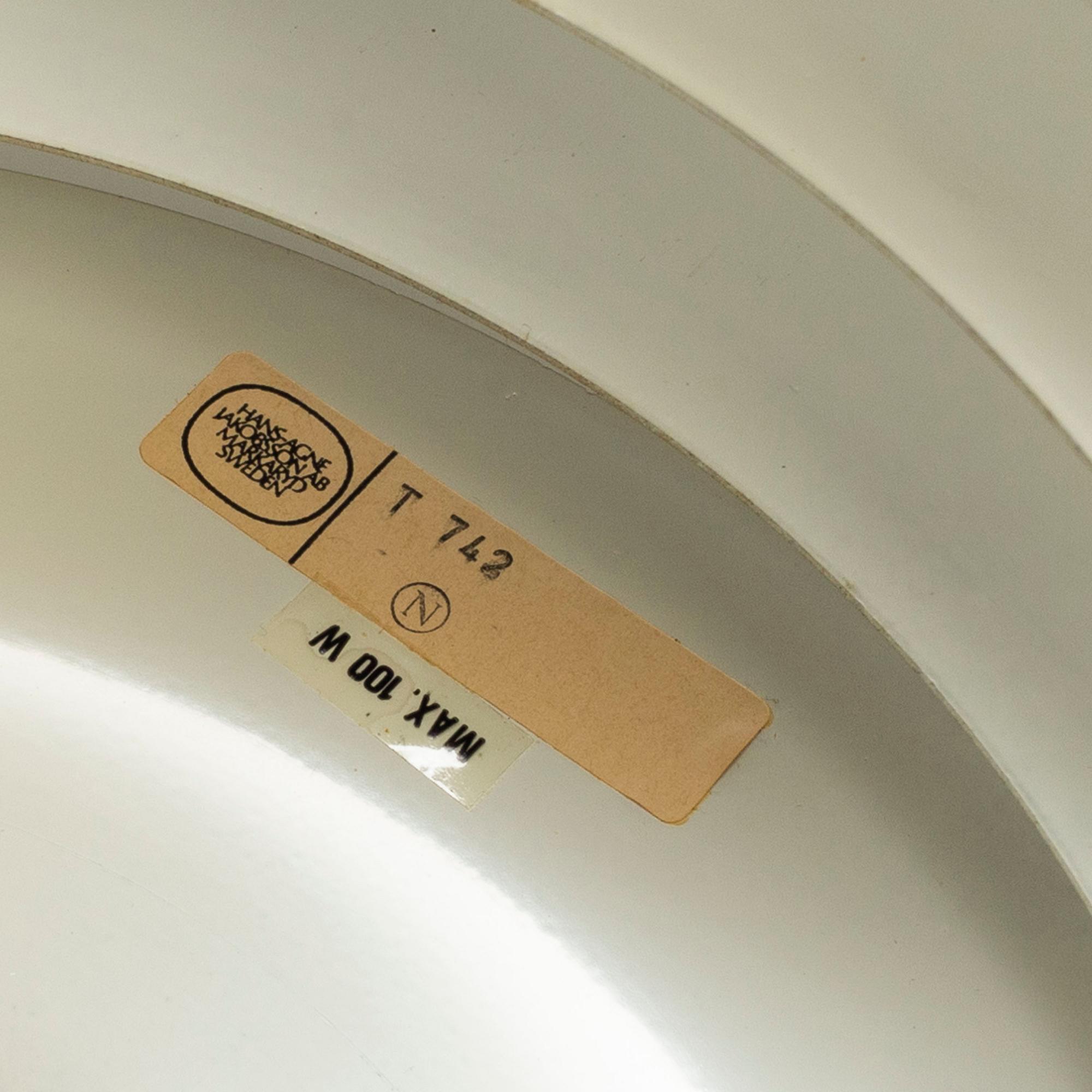 HANS-AGNE JAKOBSSON, a ceiling and tabe lamp, Markaryd, 20th century.