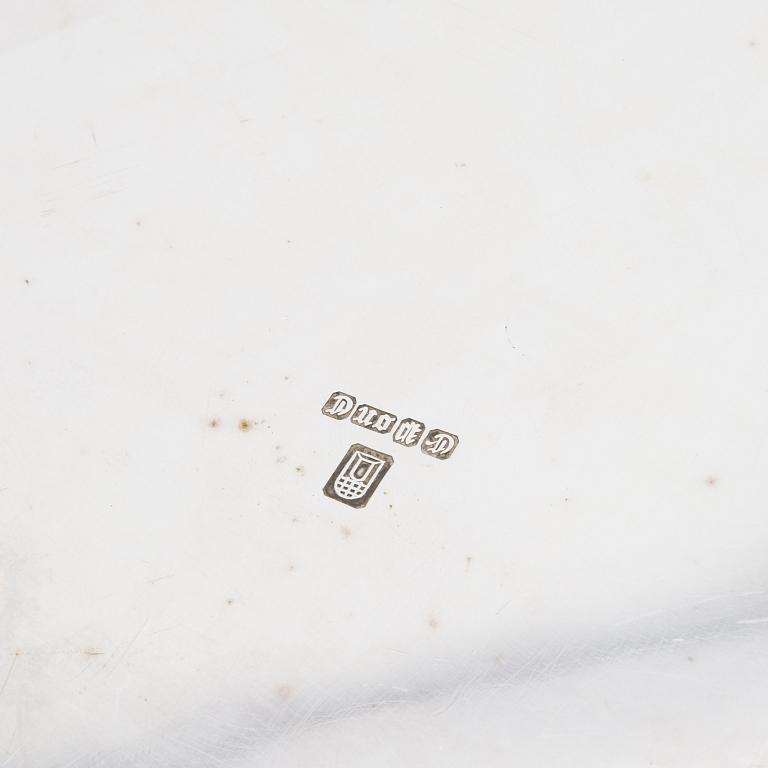 Trays 3 pcs, including England, silver-plated, first half of the 20th century.