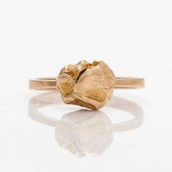 Björn Weckström, ring "Nugget", 14K guld. Lapponia 1968.