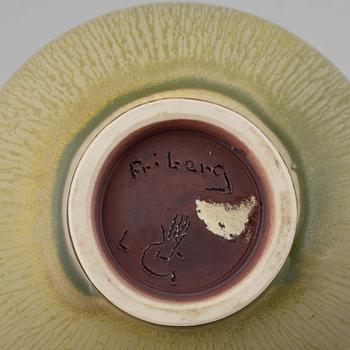 BERNDT FRIBERG, a stoneware vase, Gustavsberg studio, Sweden, 1970.