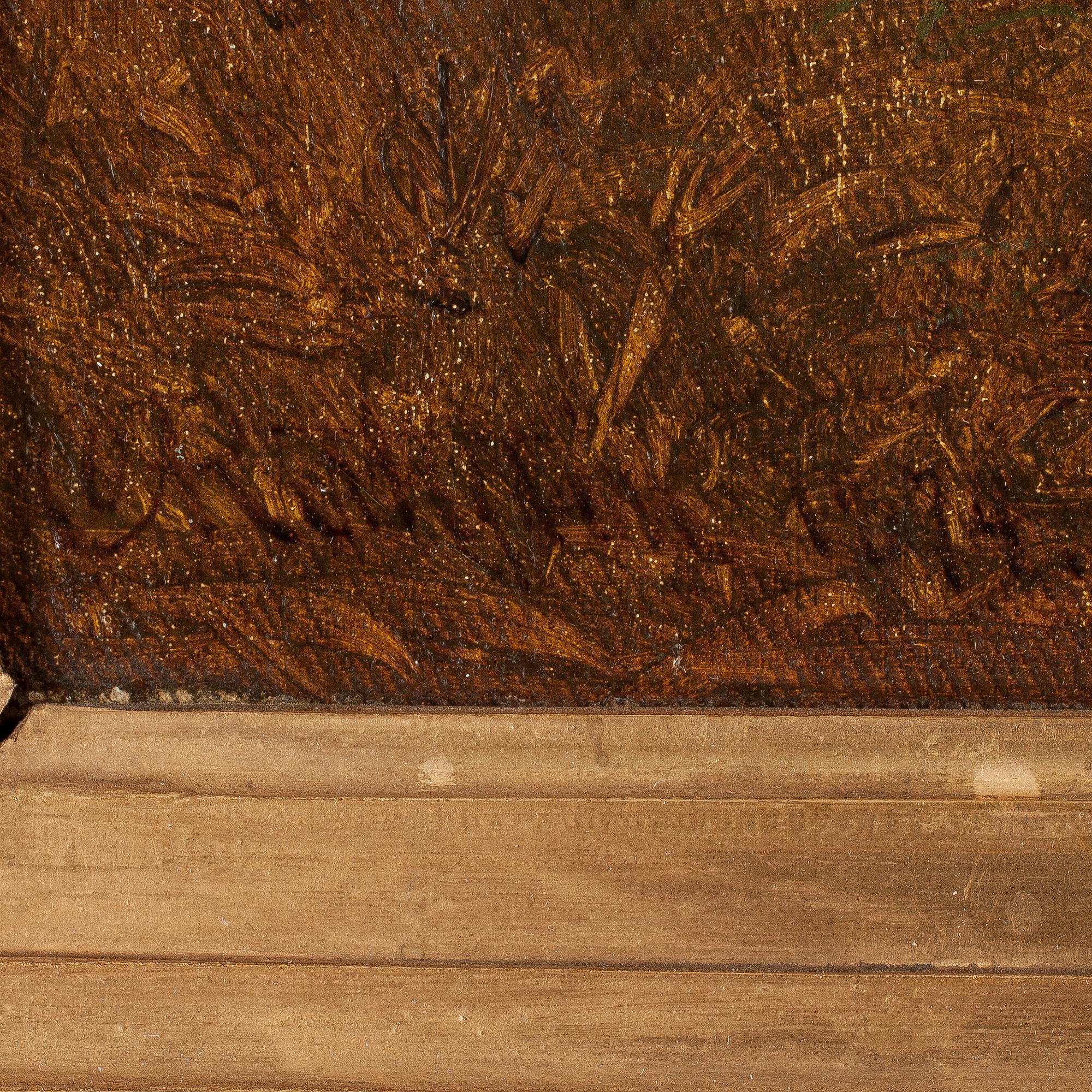 CARL ABRAHAM ROTHSTÉN, olja på duk. Sign och dat 1874.