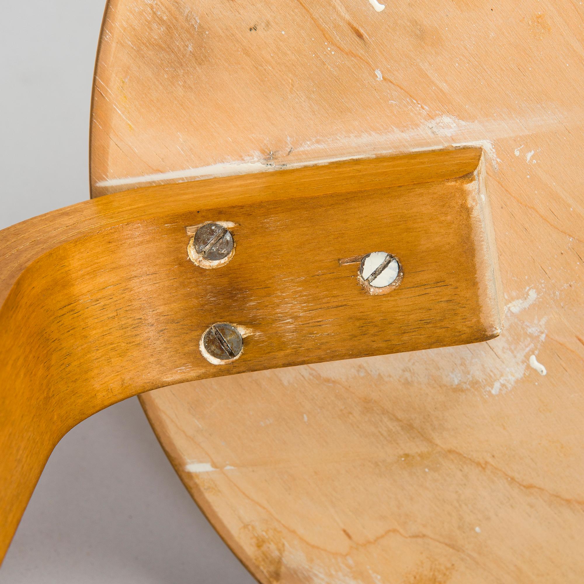 Alvar Aalto, a 1930s '60' stool for O.Y. Huonekalu- ja Rakennustyötehdas A.B.