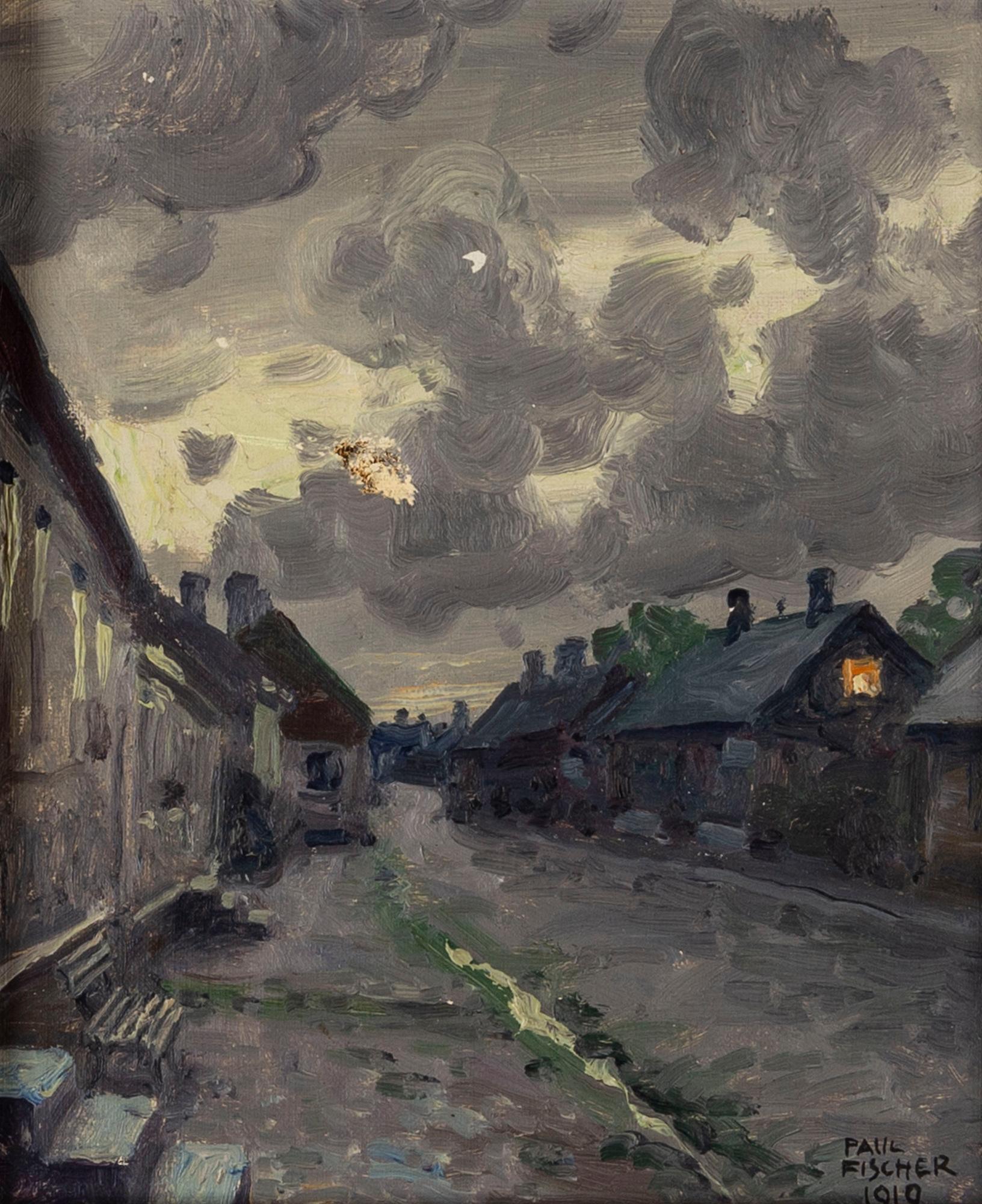 PAUL FISCHER, oil on canvas, signed.