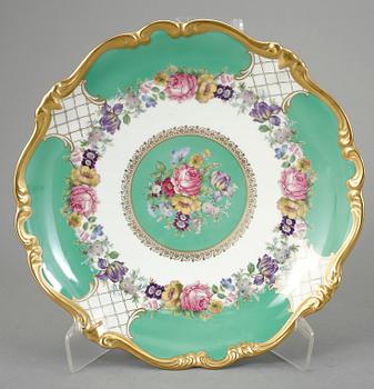 SKÅL på FOT samt FAT, porslin, "Pompadour", Rosenthal, Königsberg, Tyskland, 1900-talets mitt.