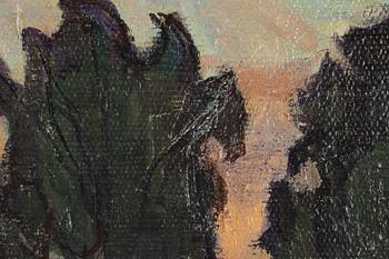 Albert Petri, oil on canvas, signed and dated 1919.