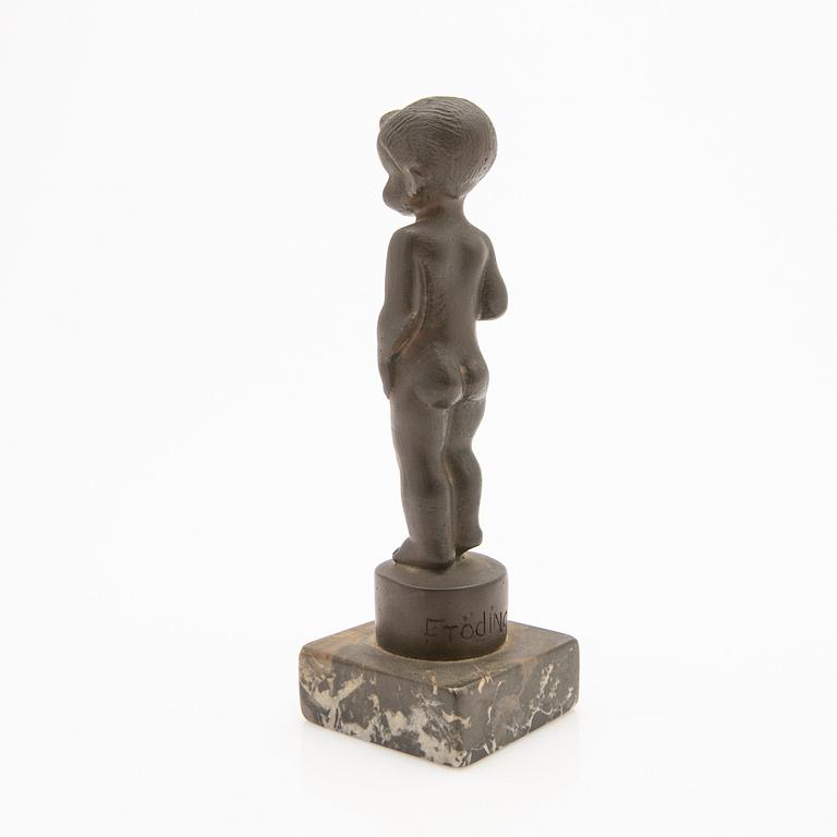Jonas Fröding, Sculpture, Boy with Flower.