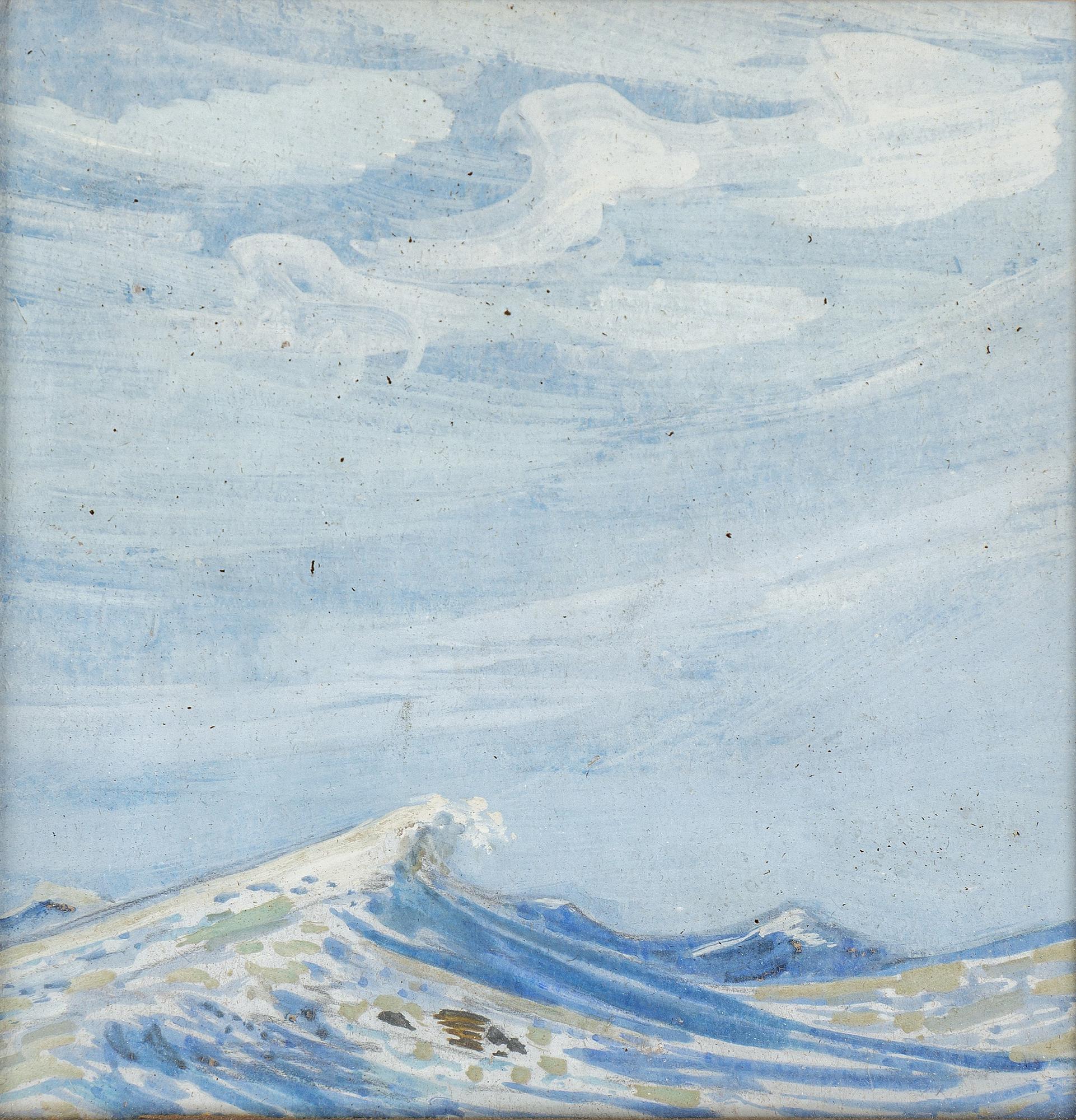ROLAND SVENSSON, watercolour, signed with dedication verso.