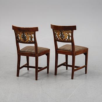 A pair of Danish chairs, first half of the 20th Century.