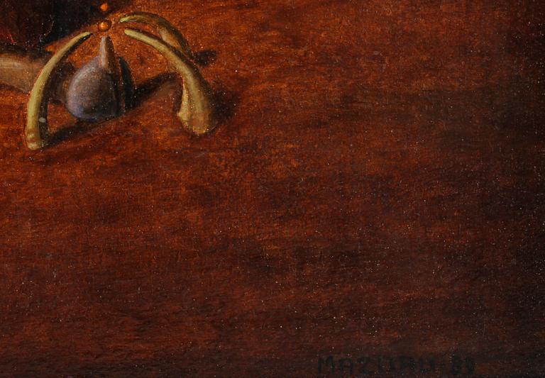 DIDIER MAZURU, olja på pannå, sign o dat- 89.