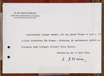 Ernst Josephson, "Rouge et Noir".