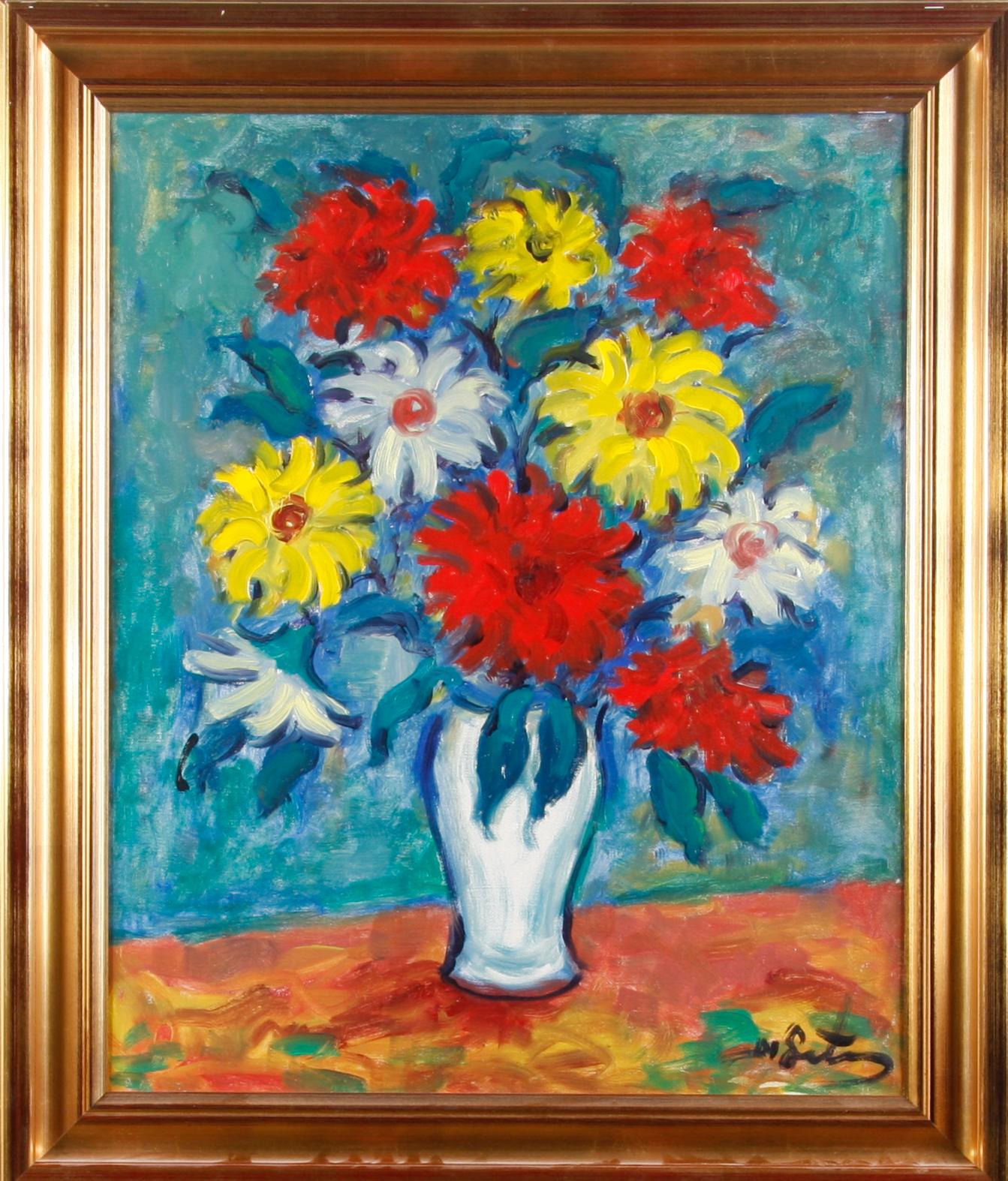 OKÄND KONSTNÄR, olja på duk. Sign.