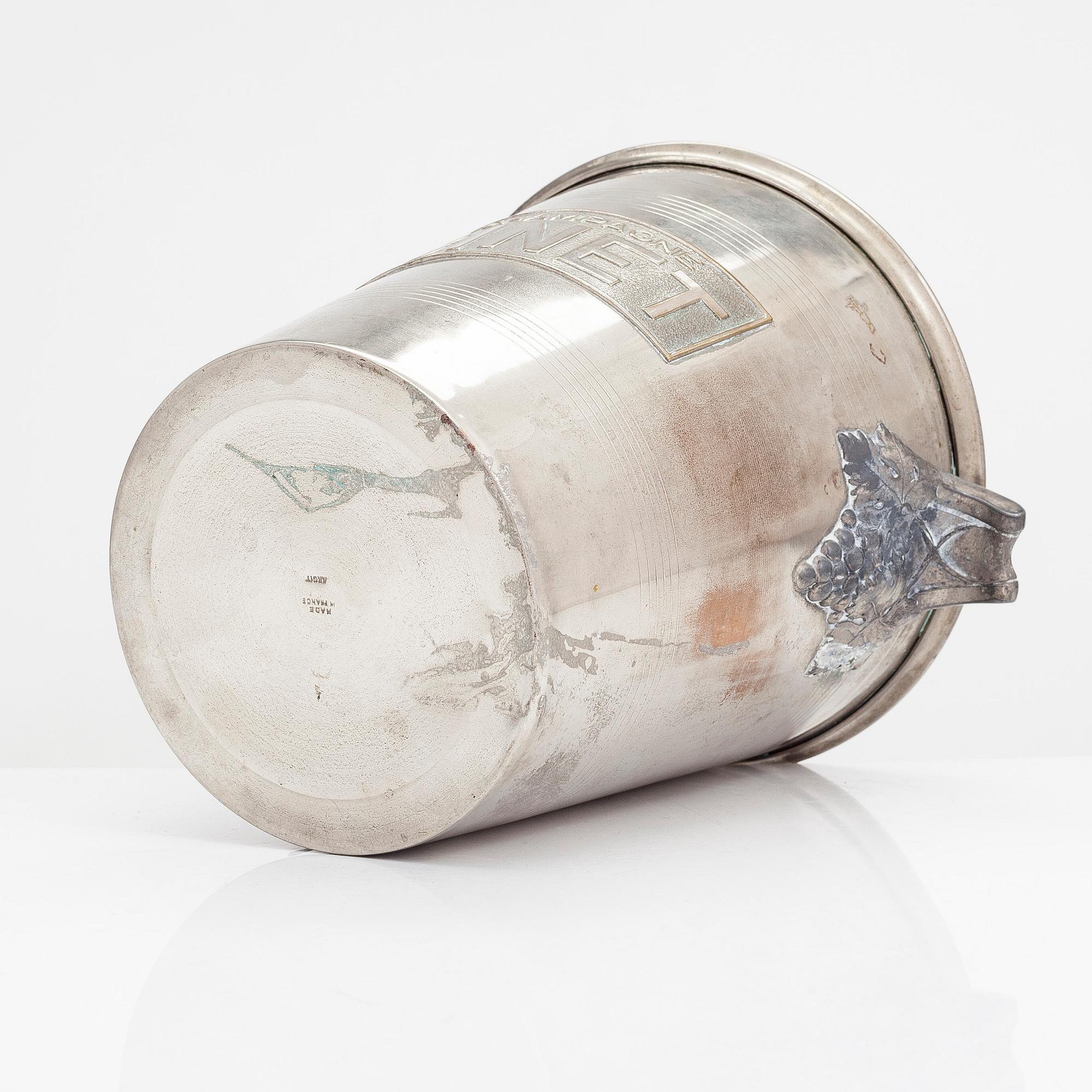A Champagne cooler bucket, Binet, Argit, France.